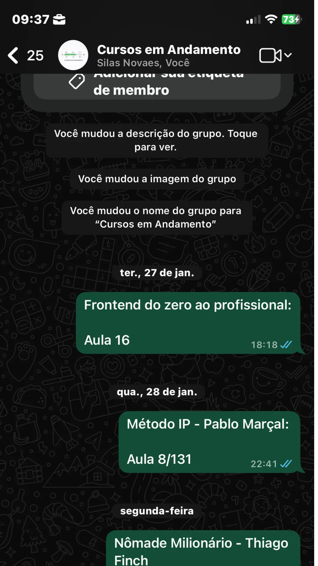 Print de depoimento WhatsApp